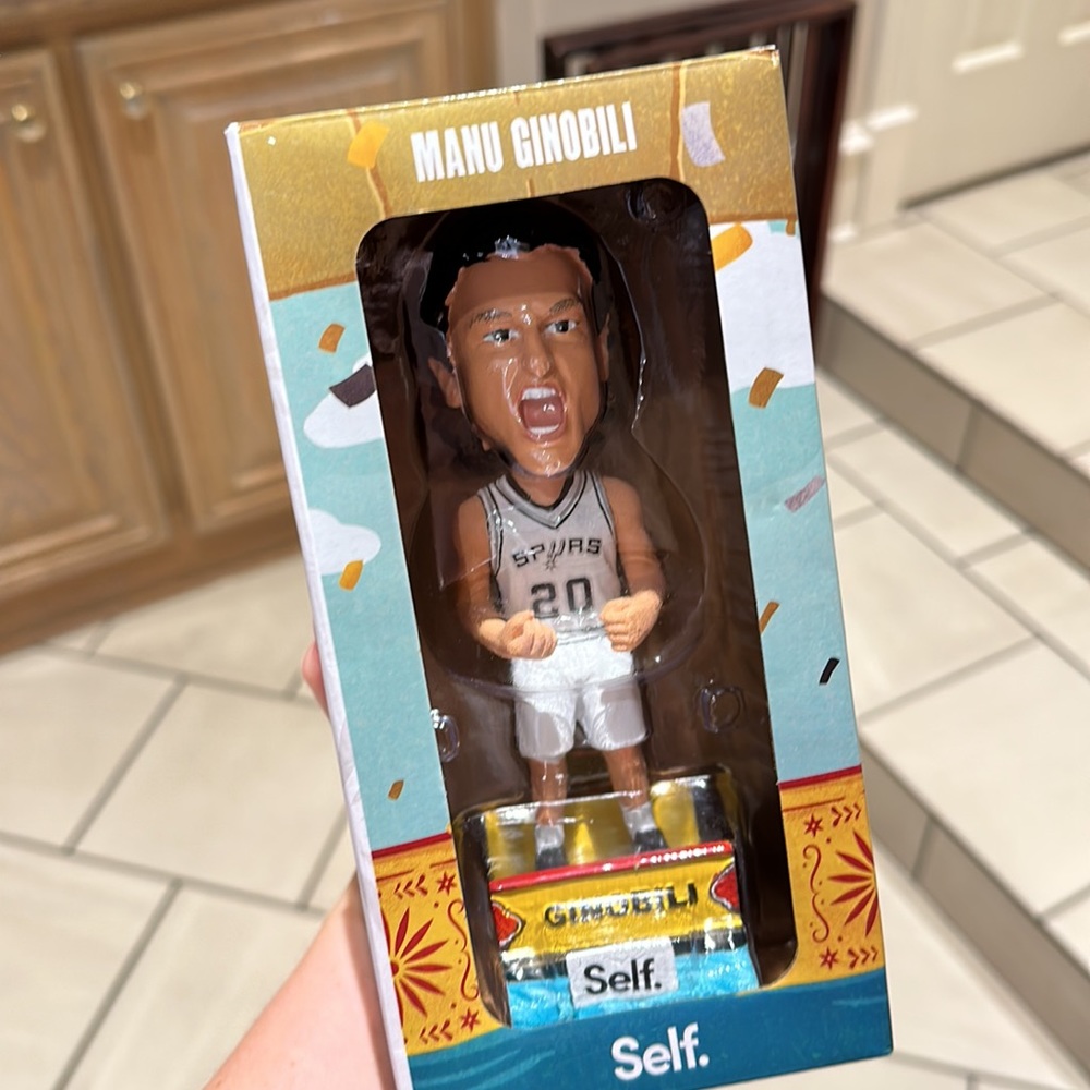 San Antonio Spurs 50th Anniversary Bobblehead Manu Ginobili only - Picture 1 of 6